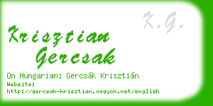 krisztian gercsak business card