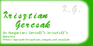 krisztian gercsak business card